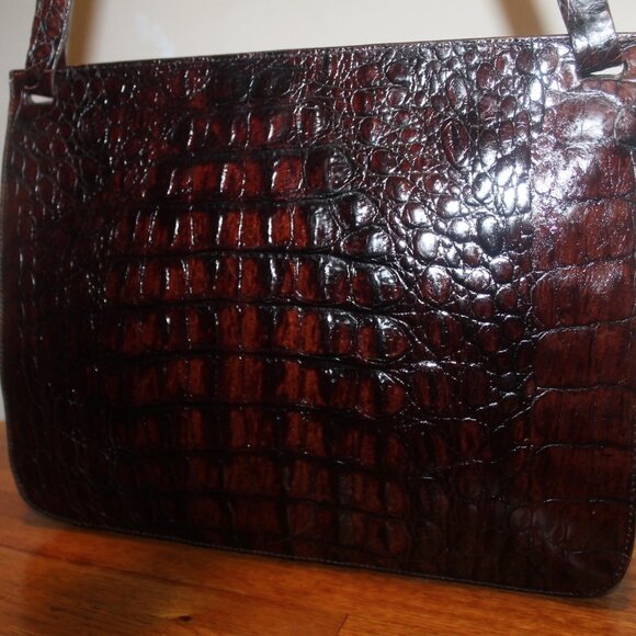 Exotic $649 Andrea Mabiani Italy Rich Alligator Hobo Shoulder Bag Purse - Picture 5 of 11